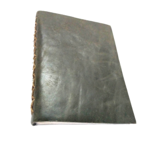 Diario de viaje de aspecto retro hecho a mano hermoso estilo vintage de cuero genuino personalizable con papel de dibujo a mano blanco - Product Image 2