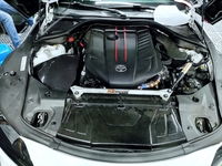 Système d'admission d'air en fibre de carbone sèche, tissage sergé 3K, filtre à air, tuyau d'admission, accessoires de voiture pour Toyota Supra A90 3.0T