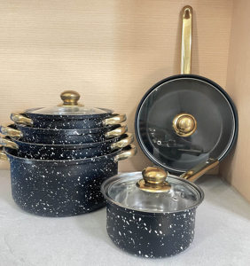 Wholesale 12pcs Nonstick Stainless Steel <strong>Induction</strong> <strong>Pots</strong> <strong>and</strong> <strong>Pans</strong> <strong>Set</strong> Kitchen Cookware <strong>Set</strong> Juego De Utensilios - Product Image 3