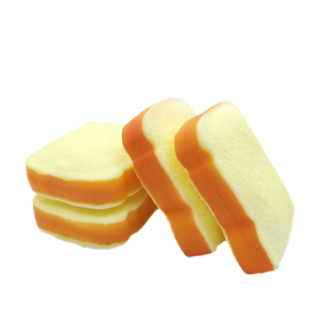 ของเล่นขนมปังแปลกใหม่ JO Novelty Exotic Bread Slices ของเล่นจำลองอาหาร บรรจุแป้ง ฟื้นตัวช้า บรรเทาความเครียด TPR สำหรับเด็กผู้ชายอายุ 14 ปีขึ้นไป ได้รับการรับรอง - Product Image 1