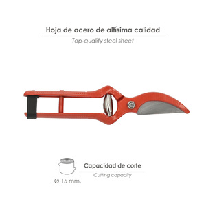 Forbici da Potatura Curve Forgiate a 1 Mano 21 cm. - Product Image 3