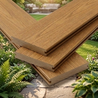 Planches de terrasse en WPC co-extrudées solides |   Revêtement de sol composite extérieur Zero Hollow