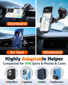 Pengait Telepon Seluler dengan Suction Cup, Dudukan Telepon untuk Dasbor/Kaca Depan Mobil, Dudukan Telepon Mobil, Ara Telefonu Tutucu - Product Image 2