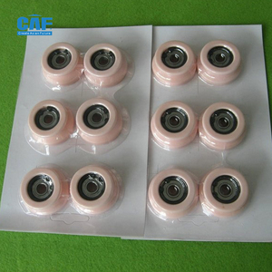 Màu Hồng tùy chỉnh alumina gốm các bộ phận dệt Con lăn dây giày <span class=keywords><strong>Al2O3</strong></span> dệt gốm khe hướng dẫn sợi cho máy dệt - Product Image 4