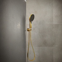 Robinet de douche mural en laiton au design moderne, avec cartouche céramique encastrée, 1 poignée et barre coulissante, idéal pour appartement et hôtel – Approvisionnement direct usine