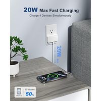Chargeur mural USB PD 35W pliable 4 ports Home Slim, adaptateur secteur AC Pro, bloc de charge pour téléphone, format plat pour voyage