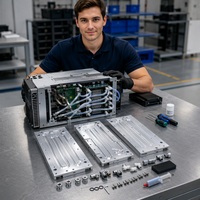 Kit de mise à niveau de plaque en aluminium à refroidissement par eau pour Antminer S21 Pro/L7/L9/S21/S19, ensemble de dissipateurs thermiques pour conversion hydro d'ordinateurs de minage ASIC