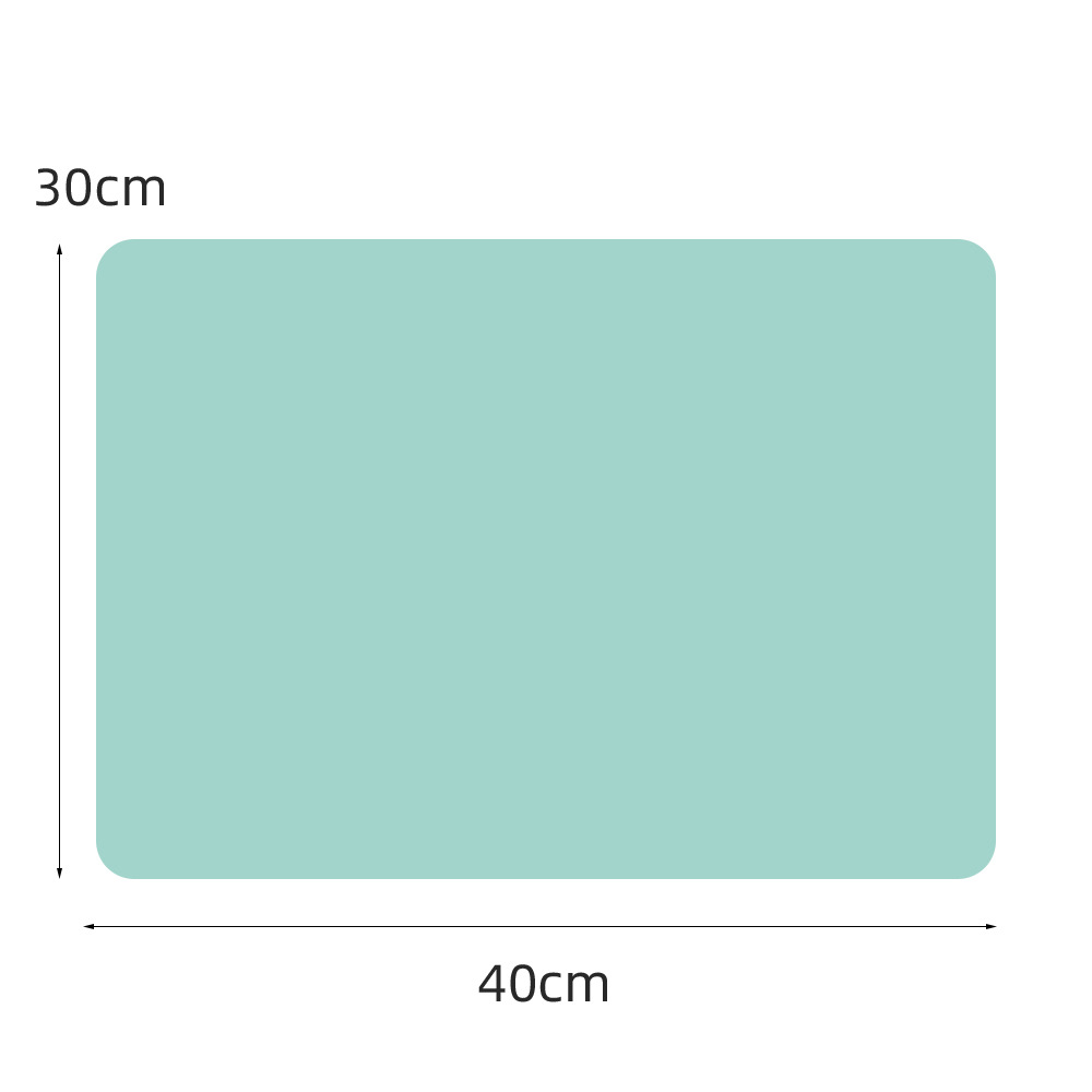 Borde plano verde menta