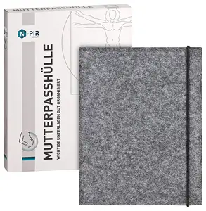 Funda protectora con bordado personalizado de Alemania, protector de pasaporte para madre, mutterpass en blanco - Product Image 1