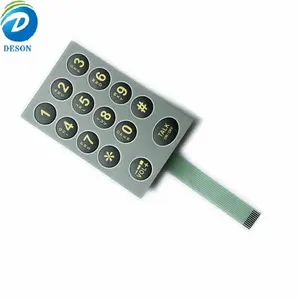 Autocollant de clavier de couverture de machine de dispositifs médicaux de superposition de polycarbonate de matériel de haute qualité de Deson