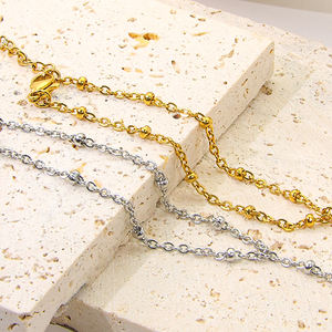 JUSNOVA, novedad, anillo <span class=keywords><strong>de</strong></span> cadena <span class=keywords><strong>de</strong></span> mano <span class=keywords><strong>de</strong></span> acero inoxidable a la moda, resistente al agua, joyería <span class=keywords><strong>de</strong></span> boda <span class=keywords><strong>para</strong></span> mujer, pulsera <span class=keywords><strong>de</strong></span> esclavo, anillo <span class=keywords><strong>para</strong></span> niñas - Product Image 2