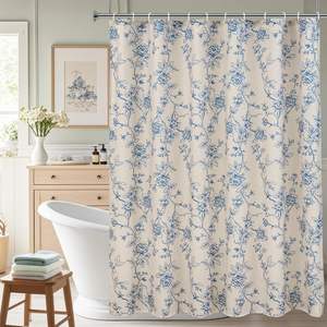 Rideaux <span class=keywords><strong>de</strong></span> <span class=keywords><strong>douche</strong></span> imprimés <span class=keywords><strong>de</strong></span> luxe avec trous d'oeillets en métal antirouille Rideaux <span class=keywords><strong>de</strong></span> <span class=keywords><strong>douche</strong></span> inférieurs pondérés <span class=keywords><strong>de</strong></span> haute qualité - Product Image 1