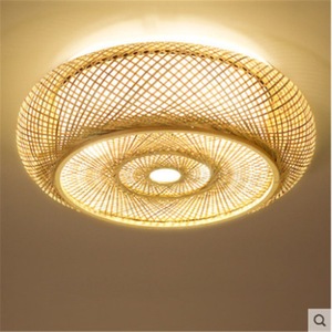 Bamboo Ceiling Light Led Three <b>Headed</b> Chandelier For Home Living Room Bedroom Zen <b>Style</b> Nordic Minimalist Design - Product Image 5