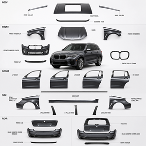 Pour <span class=keywords><strong>BMW</strong></span> X3 G01 2018-2024 Kit carrosserie Capots moteur Garde-boue Couvre-pare-chocs Hayon Jupes latérales Spoiler <span class=keywords><strong>de</strong></span> <span class=keywords><strong>toit</strong></span> Calandre Acier <span class=keywords><strong>de</strong></span> rechange - Product Image 1