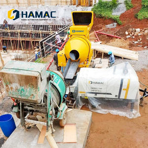 Pompe à béton HAMAC pour travaux lourds, moteur diesel, 40, 50, 60 CBM, pour la construction - Product Image 3