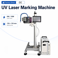 Máquina de Marcado Láser UV de 5W 10W 355nm para Marcado en Frío de Tapas de Plástico, Botellas de Vidrio, Etiquetas, Fechas, Códigos QR, Logotipos, Proveedor de Fábrica con Certificación CE