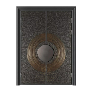 <span class=keywords><strong>Porte</strong></span> blindée anti-incendie de <span class=keywords><strong>style</strong></span> <span class=keywords><strong>ancien</strong></span> Portes de sécurité extérieures modernes en acier galvanisé Portes <span class=keywords><strong>d</strong></span>'<span class=keywords><strong>entrée</strong></span> en aluminium - Product Image 1