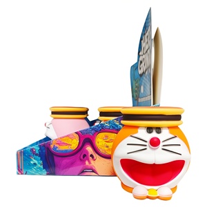 2026 New Doraemon Zinc Alloy 4 Piece Manual Modern Sharp Teeth Tobacco Crusher Magnetic <b>Herb</b> <b>Grinder</b> for Accessories - Product Image 4