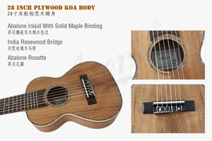 <span class=keywords><strong>Guitarlele</strong></span> Aiersi de 28 Pulgadas, Marca de Alta Calidad, Precio de Fábrica al por Mayor, Guitarra Hawaiana Mini de Viaje de 6 Cuerdas, Instrumento Musical - Product Image 3