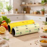 Film alimentaire transparent en PVC de qualité alimentaire, haute élasticité, forte adhérence, personnalisable pour la maison