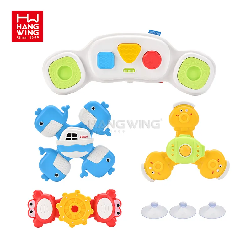 HW Cartoon Cute Shape Universal Ventosa Spinner 18M + Baby Cart Colgante Spinning Top Rotary Toy