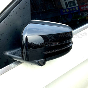 ฝาครอบกระจกมองหลังรถยนต์สีดำมันวาว/คาร์บอนมองสำหรับ Mercedes-Benz C-Class CLA GLA W176 C117 X156 W204แต่งรถ W212 - Product Image 4