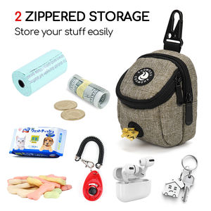 Dispensador de Bolsas para Excremento de Perro, Porta Bolsas con Cierre y Clip Metálico para Correa, Bolsa para Premios de Perro - Product Image 2