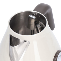 Bouilloire électrique avec indicateur de température, 1,5 L, en titane pur, 1500 W, ébullition rapide, arrêt automatique, protection contre l'ébullition à sec, contrôle numérique