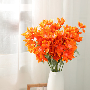 ดอกไม้ประดิษฐ์อีพิฟิลลัมสีน้ำเงิน ผ้าไหม สำหรับตกแต่งงานแต่งงาน จัดดอกไม้เสมือนจริงคุณภาพสูง - Product Image 2