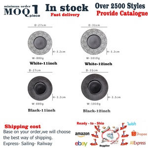 Platos de Cerámica Negros para Sushi, Platos Elegantes para Servir Filetes en Restaurantes de Lujo, Venta al por Mayor de Cerámica - Product Image 4