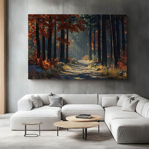 Murali in tela: opere <span class=keywords><strong>d</strong></span>'arte Decorative per la stampa di paesaggi forestali autunnali adatte per la decorazione domestica come regali - Product Image 5