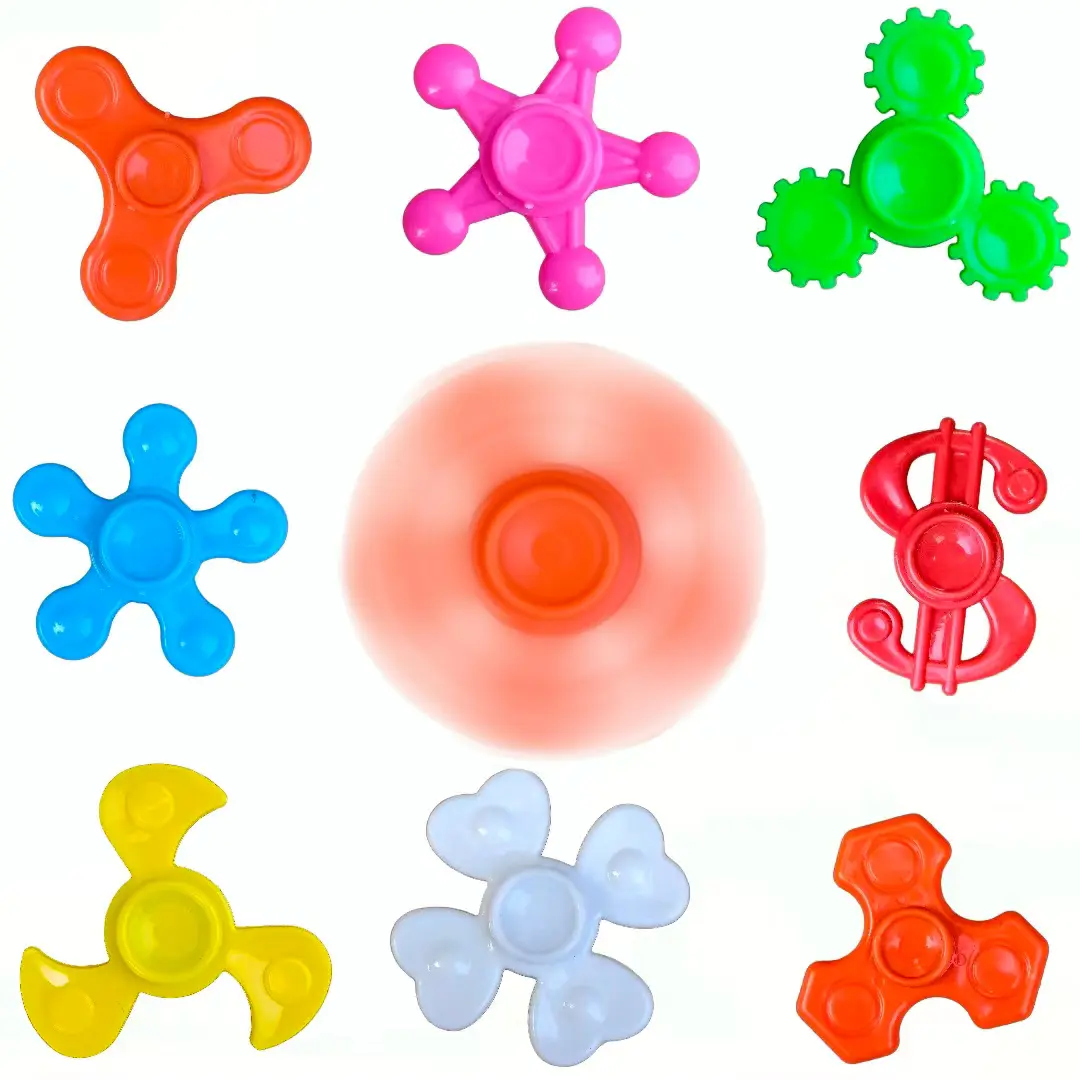 S3735 Fidget-Spinner für Kinder 4cm Kunststoff-Minifinger kleine Giroshock-Lernzeuge Großhandel