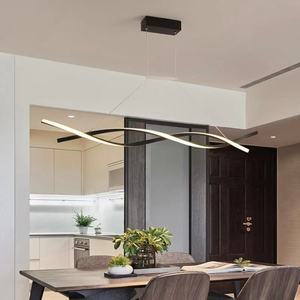 Suspension LED moderne en acier inoxydable noir avec télécommande, hauteur réglable, abat-jour cylindrique pour salon QSD045 5000K - Product Image 6