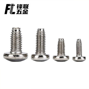 Fenglian Triangular Thread <b>Screw</b> 10.9 Grade Nickel Plated Round Head Fully Threaded Construction Industry Use - Product Image 2