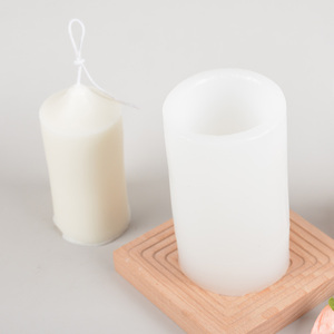 Molde de silicona cilíndrico geométrico DIY 2025 de última generación para velas aromáticas y resina epoxi - Product Image 1