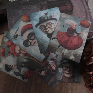 JAI IMAN Ensemble de décoration DIY Freedom Elder Lady avec 32 pages de papier et 4 pages d'autocollants pour fournitures de scrapbooking - Product Image 1