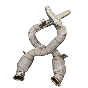 Tuyau de descente d'échappement de bouclier thermique de haute qualité pour tuyaux de descente Mercedes Benz <span class=keywords><strong>AMG</strong></span> GT <span class=keywords><strong>GTS</strong></span> GTR <span class=keywords><strong>V8</strong></span> 4.0T M178 - Product Image 1