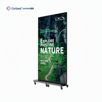 Schermo LED HD per Interni Canbest P1.8, Pieghevole a Tre Ante, Bifacciale, 83 Pollici, Display LED a Poster, Sistema Video Wall LED 2K Senza Soluzione di Continuità