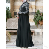 Caftan de style turc Robe de femmes de Dubaï Abaya de modèles de mode Robe musulmane pour femmes