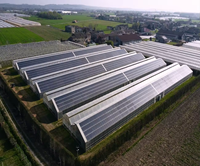 Serre solaire portable transparente de panneau solaire de surface de modules PV solaires sans cadre
