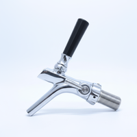 Verstelbare messing tapkraan met stikstofregelaar, G5/8 connector, vernikkeld / CE-gecertificeerd, milieuvriendelijk, KLF merk, B2 bier