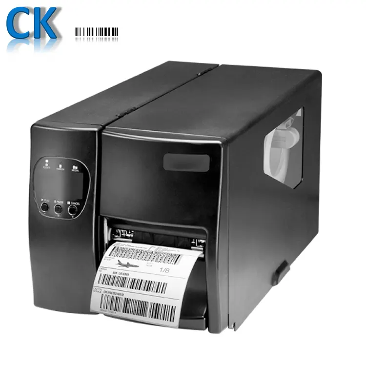 Desktop Ez2150 300Dpi Thermisch Satijn Label Overdracht Barcode Printer Voor Afdrukken Op Satijn Lint Impresora De Etiquetas