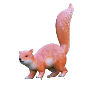 Fabricant de statues d'écureuils en fibre de verre, sculpture animale en FRP personnalisée pour les zoos, les parcs à thème et la décoration extérieure - Product Image 1