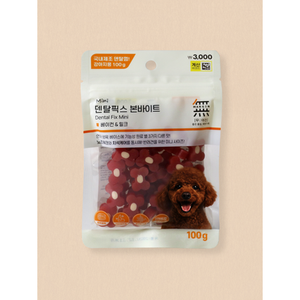 Mini goma orgánica Dental Pex para mascotas 100g tocino sabor a leche rico en proteínas a base de carne seguro para alimentos - Product Image 1