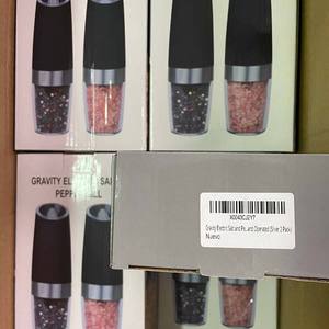 Moulin à sel et à poivre électrique w, ensemble de moulin à poivre et à gravité <span class=keywords><strong>automatique</strong></span>, Shaker en céramique - Product Image 5