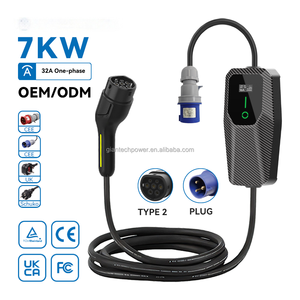 Chargeur de <span class=keywords><strong>voiture</strong></span> électrique portable 7 kW, état neuf, type 2 AC, chargeur de véhicule électrique type 2 GBT 7 kW, courant réglable - Product Image 4