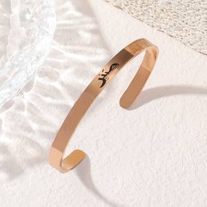 Arabic Islamic Muslim Allah Religion 18K Gold Plated Pvd 316 Stainless Steel <b>Fashion</b> Jewelry Bracelets <b>Bangles</b> - Product Image 4