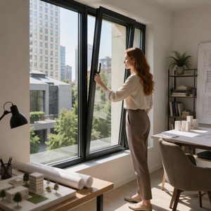 Fenêtre à battant et à bascule en alliage de verre mono, économique, pour appartement, avec verrouillage simple, sécurisée, pour une entrée abordable dans un espace de vie plat et lumineux à prix réduit. - Product Image 3