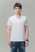 Camiseta de polo de golf más vendida 100% poliéster camiseta de polo en blanco Color sólido logotipo personalizado uniforme camisetas de polo para hombres