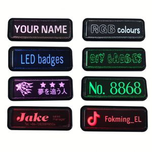 Insignias de Pin de imán LED RGB personalizables tipo C batería recargable DIY en blanco para Año Nuevo chino Navidad Ramadán graduación - Product Image 5